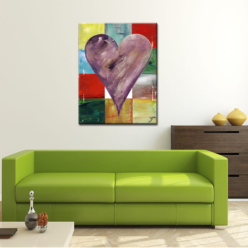 'Cairo' Heartwork Wrapped Canvas Wall Art