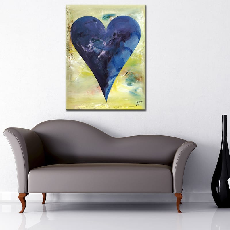 'Barcelona' Heartwork Wrapped Canvas Art