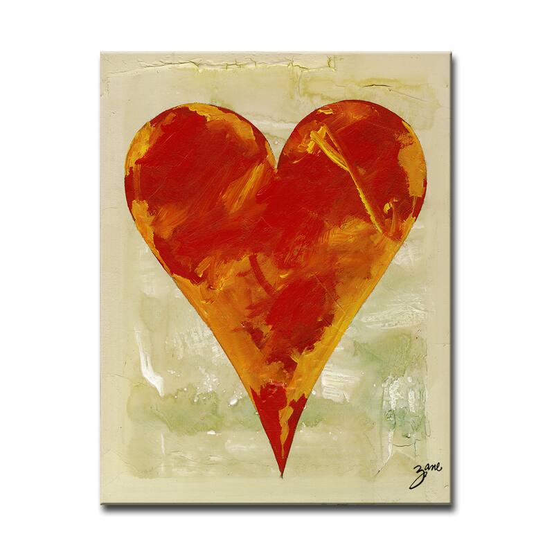 'Bailee' Heartwork Wrapped Canvas Wall Art