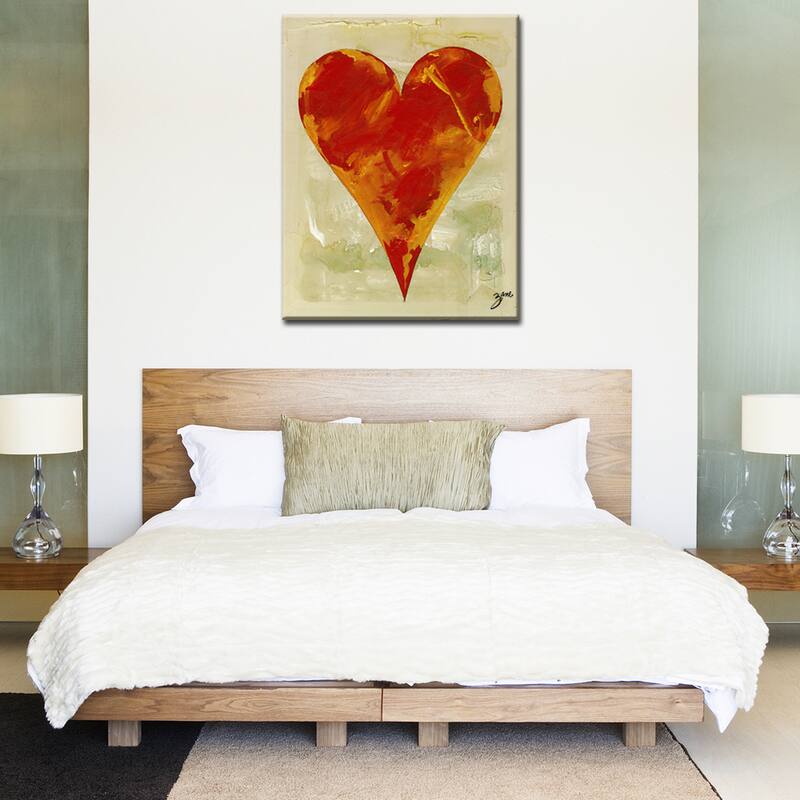 'Bailee' Heartwork Wrapped Canvas Wall Art