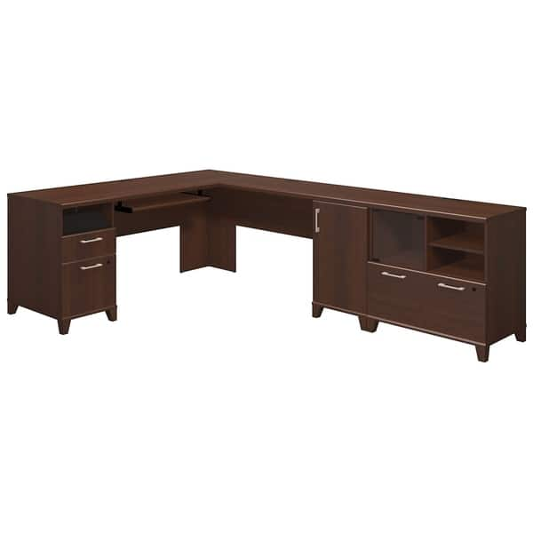 Shop Bush Furniture Achieve L Shaped Desk With Printer Stand File