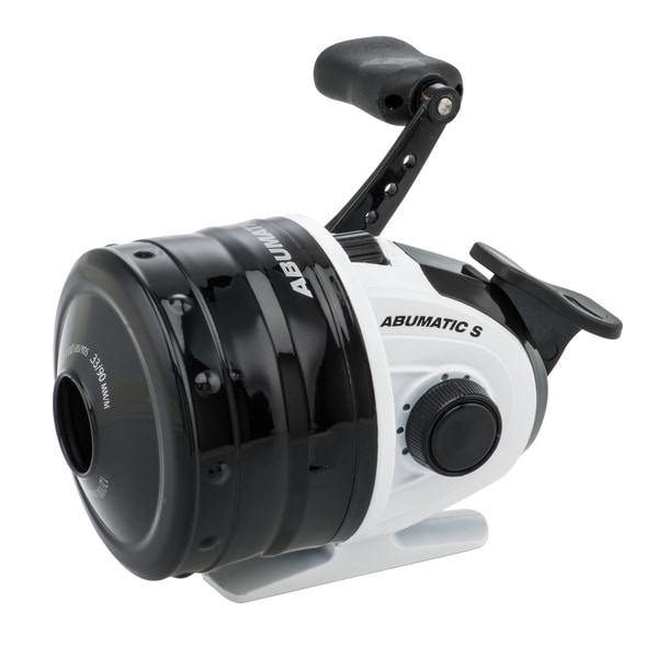 Abu Garcia Abumatic S Spincast Reel 15 4.3:1 Gear Ratio 2 Bearings 8 lb Max Drag Ambidextrous Clam Package