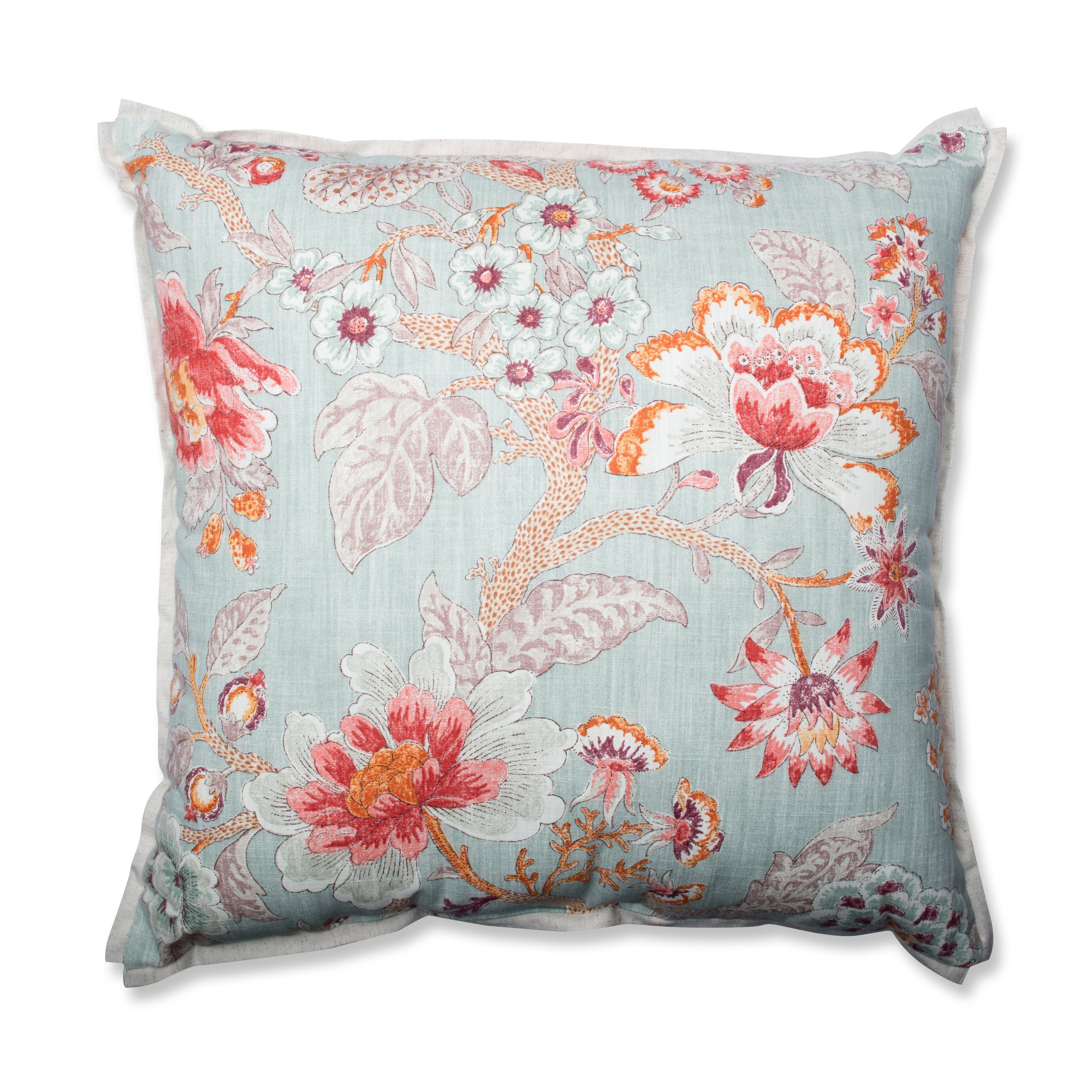 Pillow Perfect Room with A View Cerulean 24.5-Inch Floor Pillow