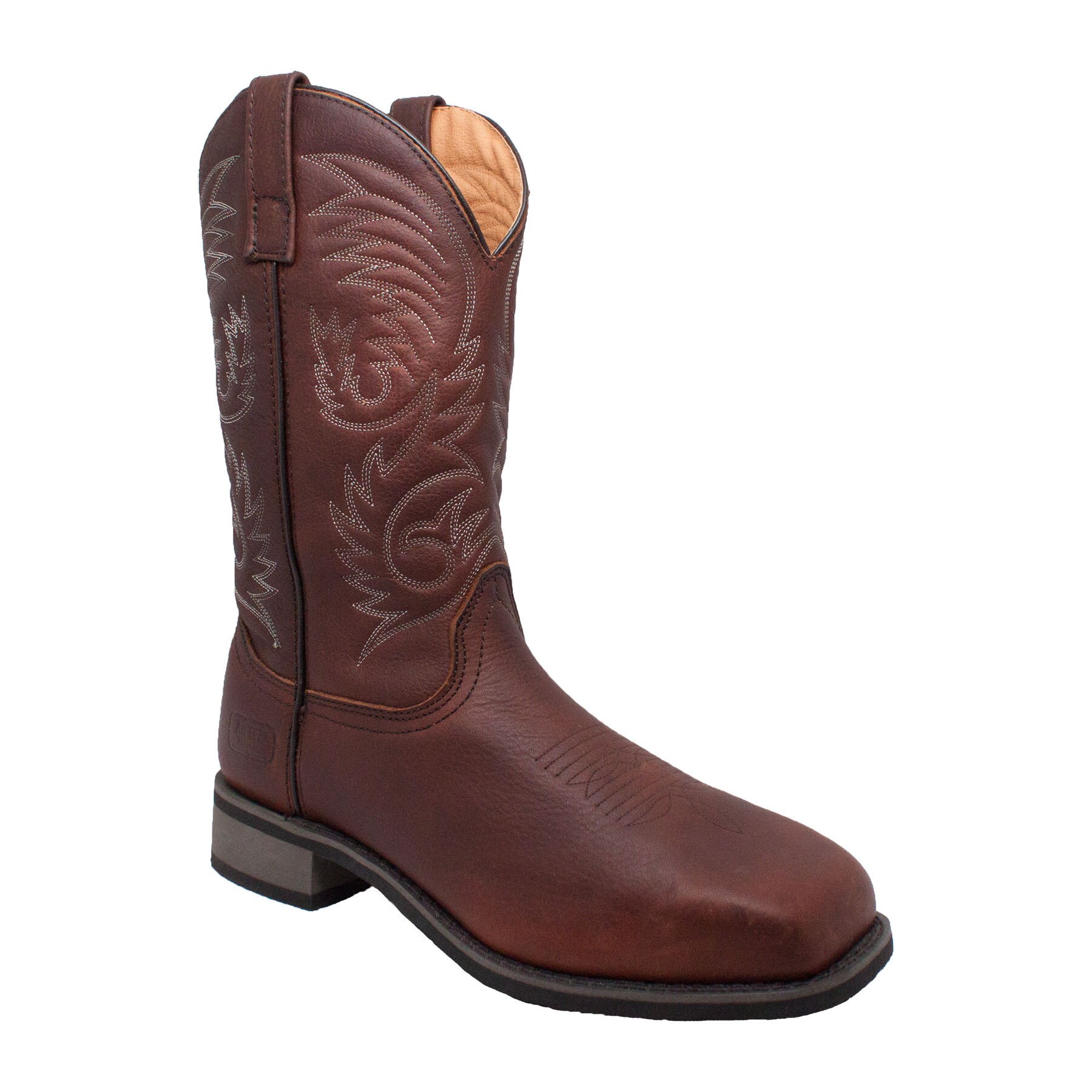 steel square toe cowboy boots