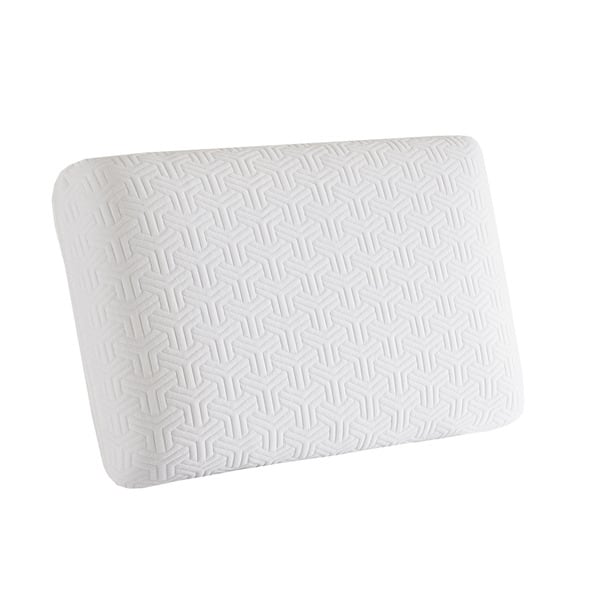 Flexapedic by Sleep Philosophy Gel Memory Foam Pillow with Cooling Cover - White