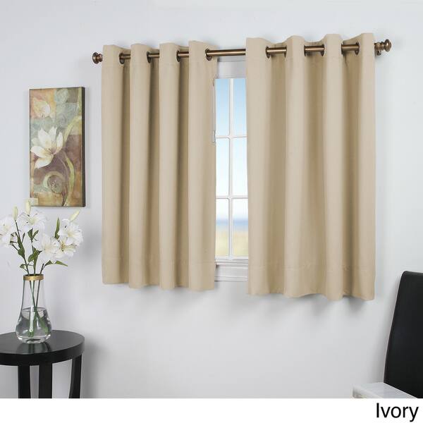 Ultimate Blackout 54 Inch Short Length Grommet Curtain Panel Short Length Grommet Curtain Panel