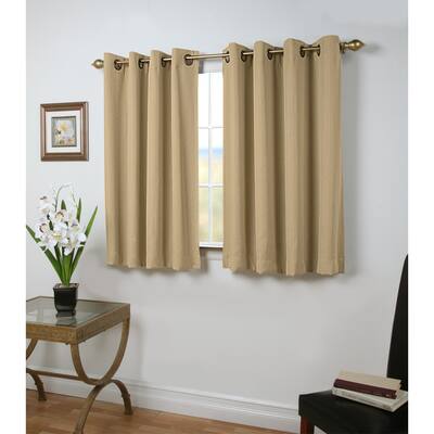 Grand Pointe 45 inch Length Short Grommet Blackout Panel with attachable wand