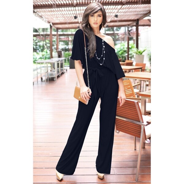 dressy 3 4 sleeve jumpsuits