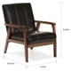 preview thumbnail 6 of 4, Mid-Century Black Faux Leather Chair