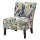 preview thumbnail 2 of 12, Madison Park Alex Artistic Print Armless Slipper Accent Chair
