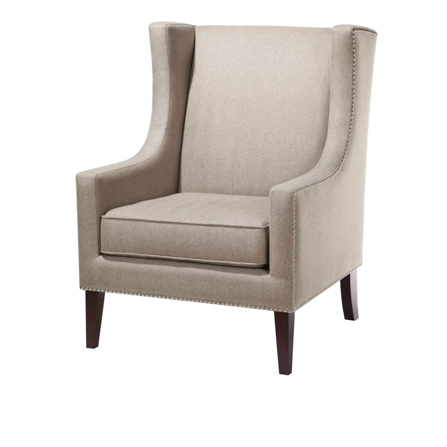 Madison Park Weston Taupe Wing Chair On Sale Bed Bath Beyond