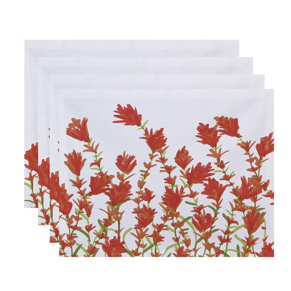 Lavender Floral Print 18x14-inch Placemat