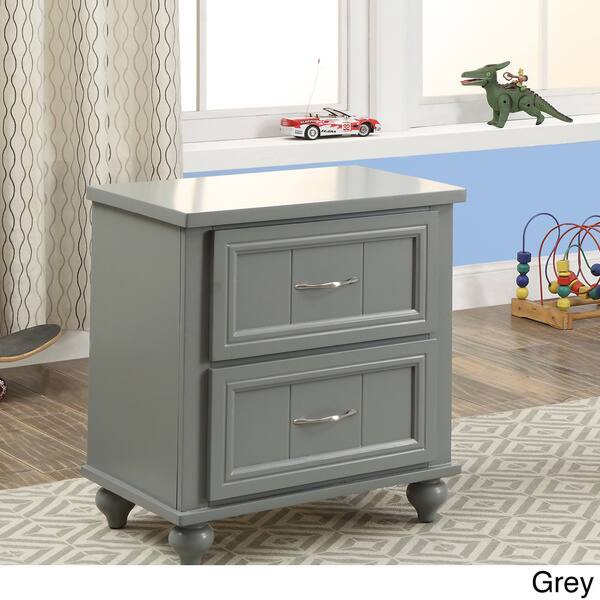 Shop Furniture Of America Safi Cottage Solid Wood 2 Drawer Youth Nightstand On Sale Overstock 20831418