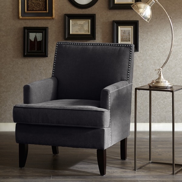 charcoal club chair