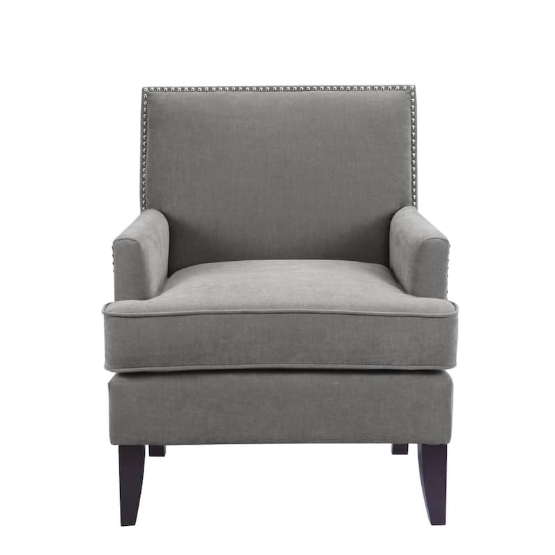 Madison Park Charlie Grey Track Arm Club Chair