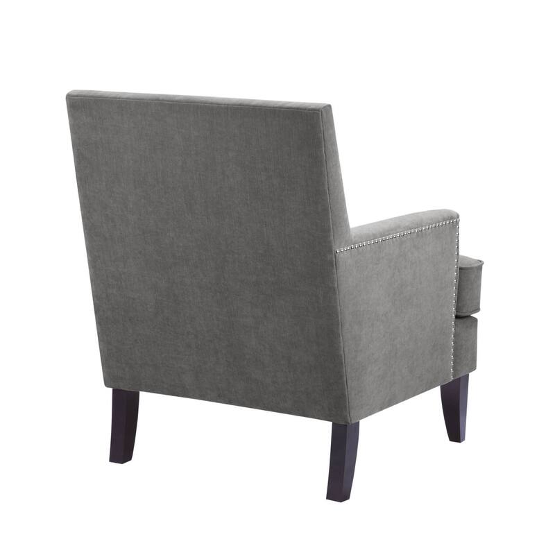 Madison Park Charlie Grey Track Arm Club Chair