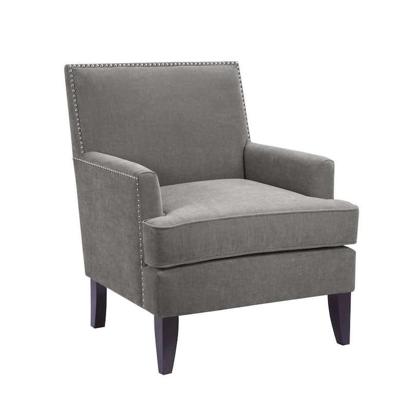 Madison Park Charlie Grey Track Arm Club Chair