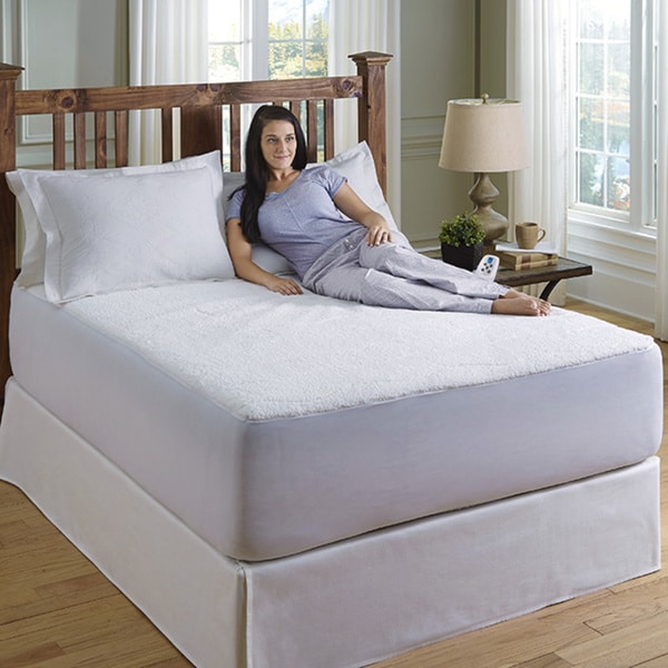 Serta sherpa heated mattress pad store