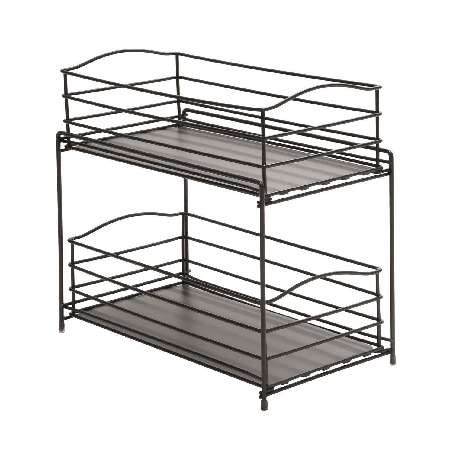 Shop Seville Classics Bronze 2 Tier Sliding Basket Drawer Kitchen