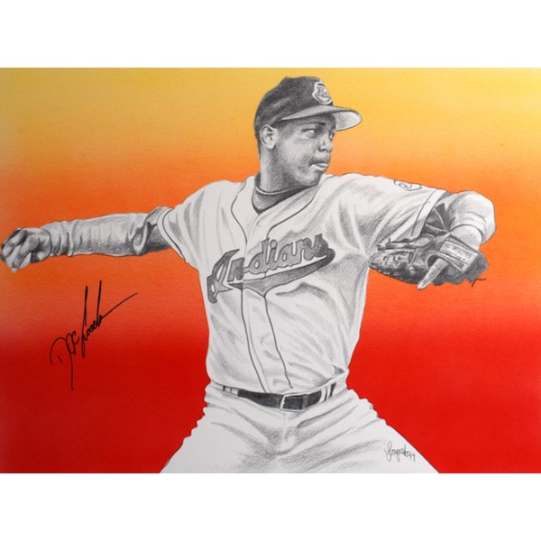Dwight 'Doc' Gooden Autographed Sports Memorabilia Painting by Gary Longordo