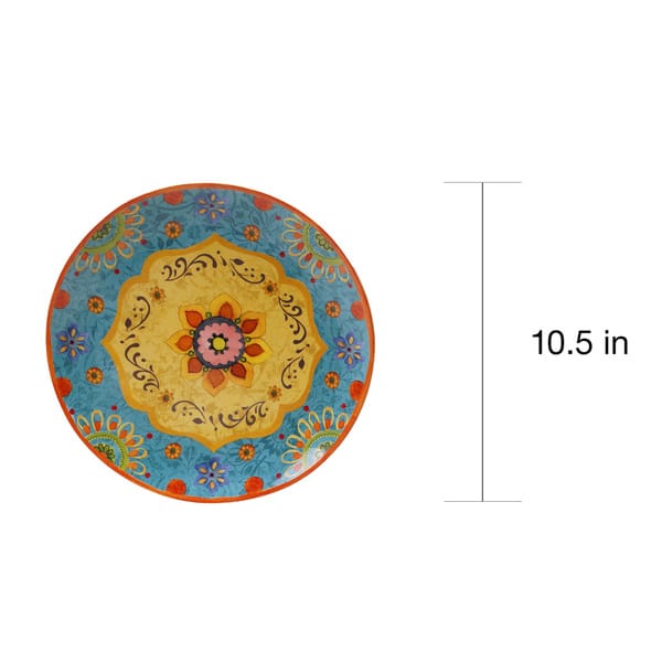 Certified International - Tunisian Sunset 10.5-inch Dinner Plates (Set of 4)