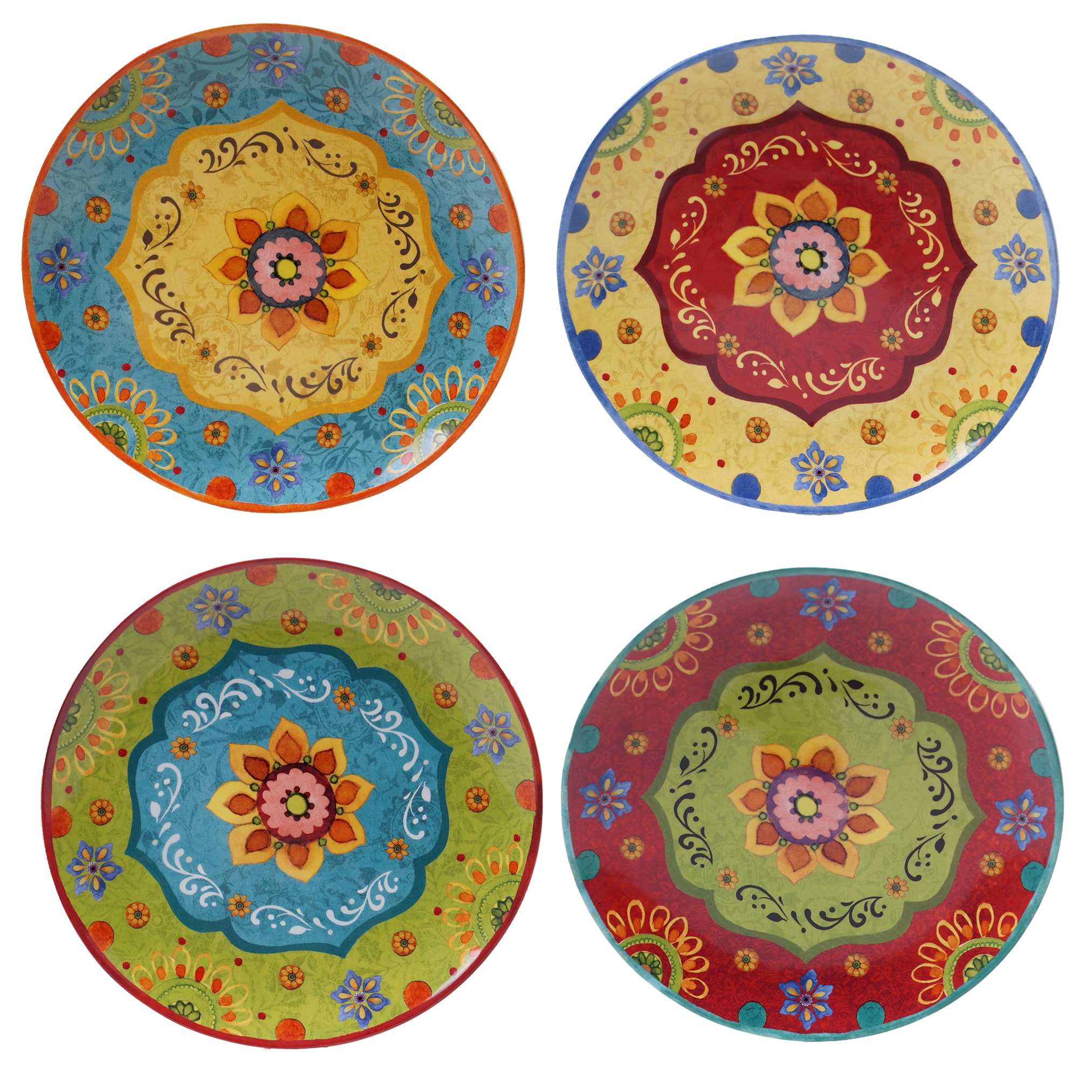 Certified International - Tunisian Sunset 10.5-inch Dinner Plates (Set of 4)