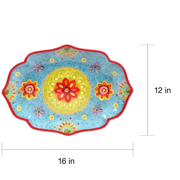 Certified International - Tunisian Sunset Oval Platter 16