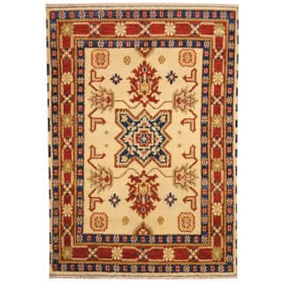 Unique One Of A Kind Area Rugs For Less Herat Oriental Indo Hand Knotted Tribal Kazak Wool Rug 4 8 X 6