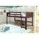 preview thumbnail 2 of 0, Donco Kids Circles Low Loft Twin Bed Cappuccino