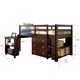 Donco Kids Low Study Loft Desk Twin Bed with Chest and Bookcase - Thumbnail 6