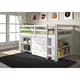 Donco Kids Low Study Loft Desk Twin Bed with Chest and Bookcase - Thumbnail 8
