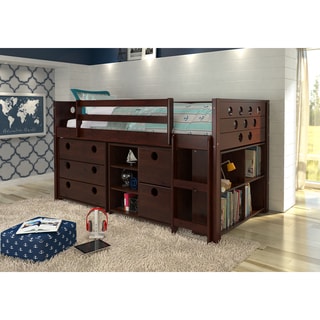 Donco Kids Circles Modular Low Loft Twin Bed