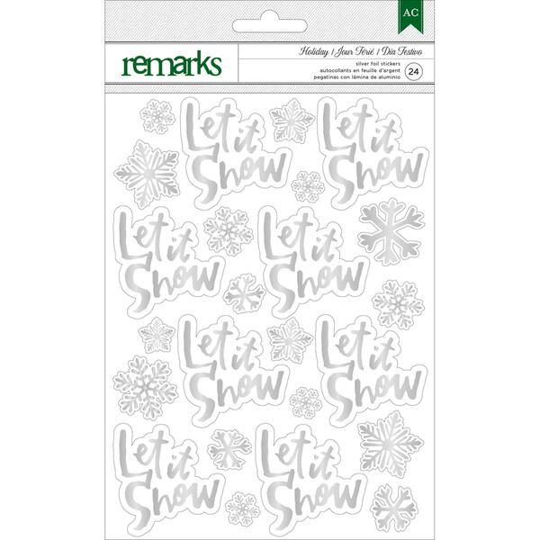 AMERICAN CRAFTS REMARKS FROSTING MERRYMINT ACCENTS CHRISTMAS STICKERS A11128