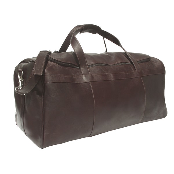 piel leather duffel bag