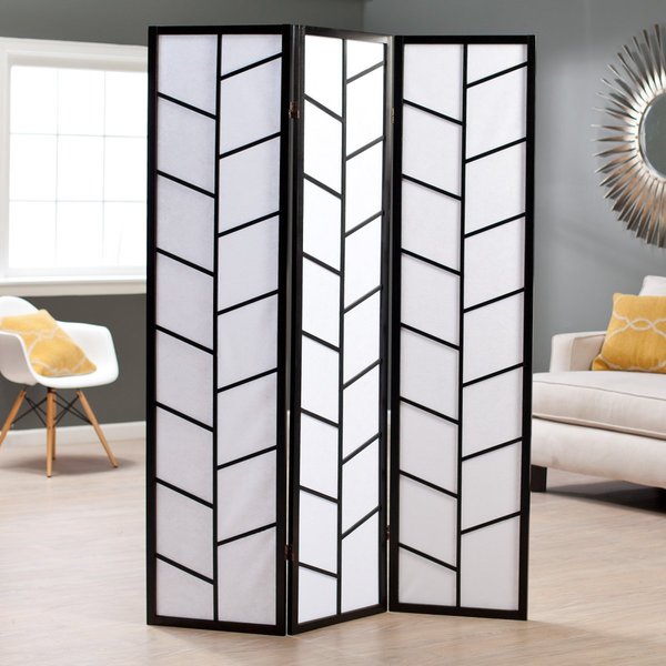 Shop Black 3 Panel Climbing Screen Room Divider Ships To