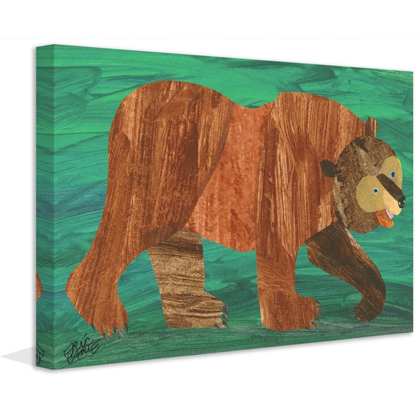 Marmont Hill - Big Brown Bear by Eric Carle Painting Print on Canvas ...