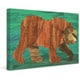 Marmont Hill - Handmade Big Brown Bear Painting Print on Canvas - Bed ...