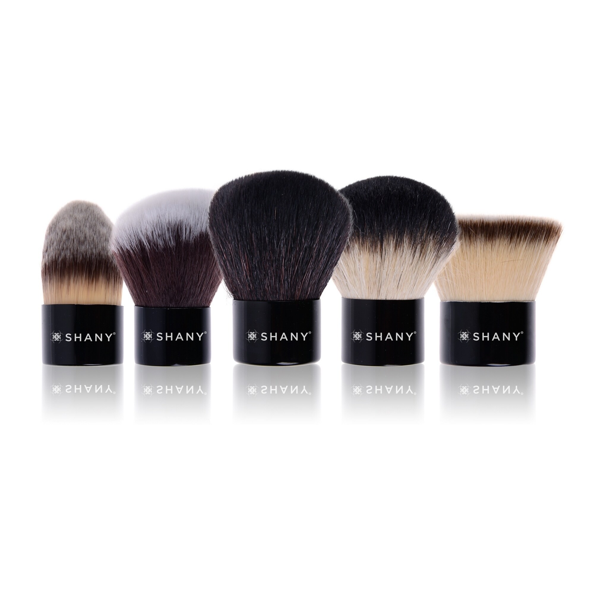 Shop Shany Pro Kabuki Essential 5 Piece X Large Synthetic Natural