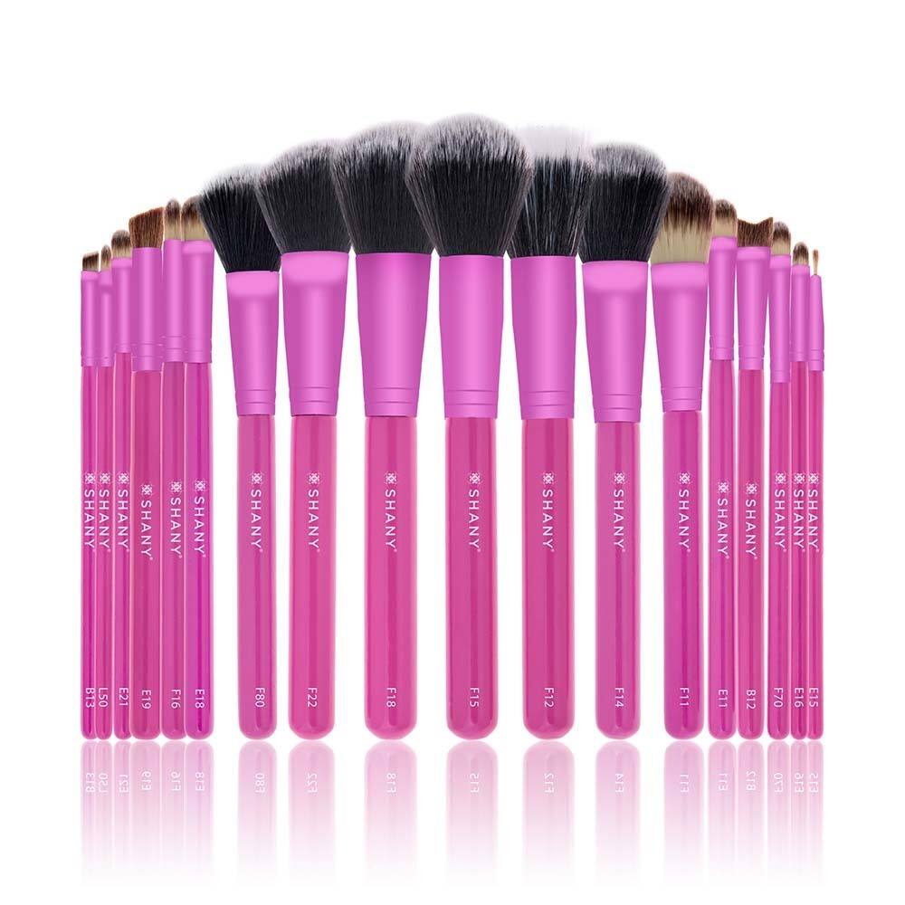 SHANY Triple Pink 18-piece Natural Hair Brush Set