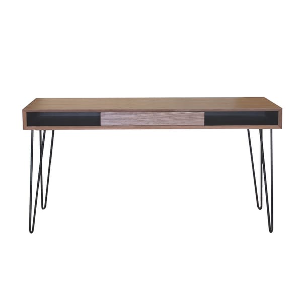 Shop Marcus Desk with Metal Legs - Free Shipping Today - Overstock.com ...
