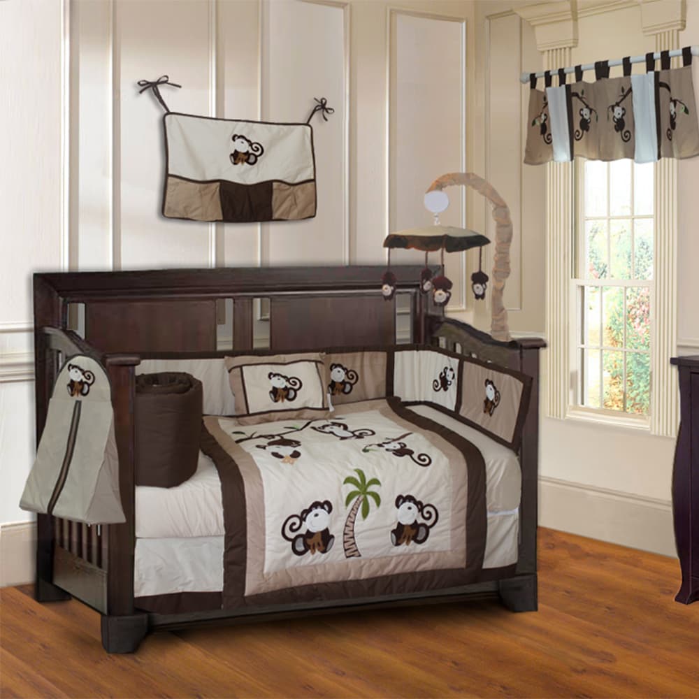crib bedding set with mobile