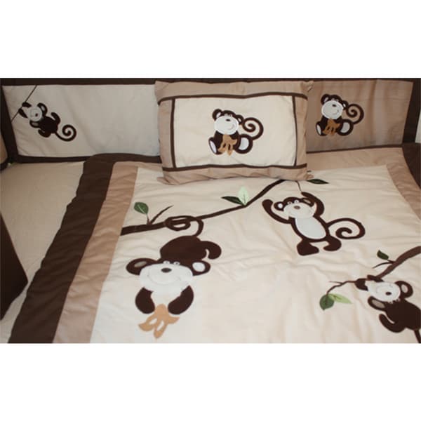 monkey crib bedding