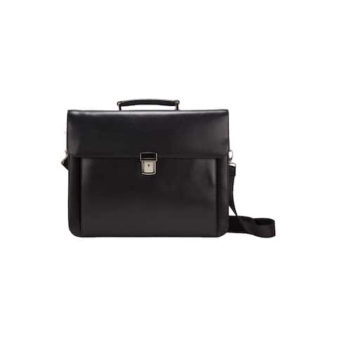 Goodhope Frankfurt Bellino Leather Flap-Over 15-inch Laptop/Tablet Briefcase