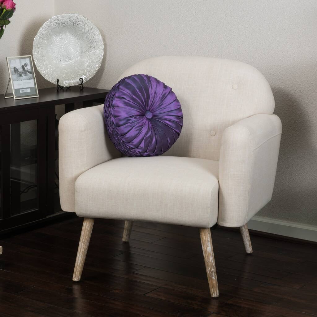 Sigourney Fabric Arm Chair by Christopher Knight Home