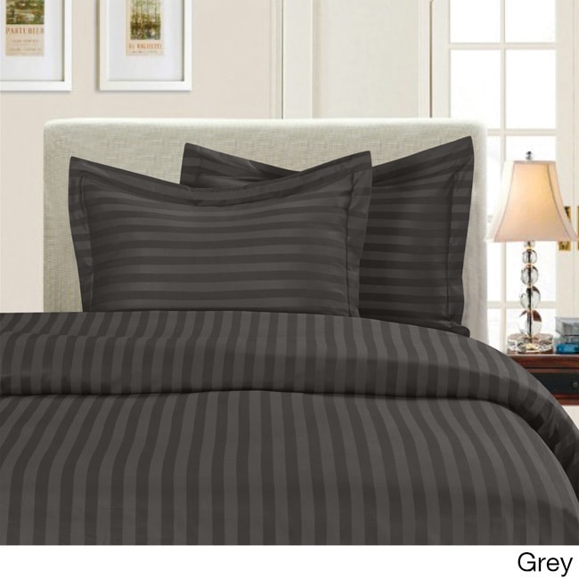 Shop Porch Den Back Bay Newbury Dobby Stripe 3 Piece Duvet Cover