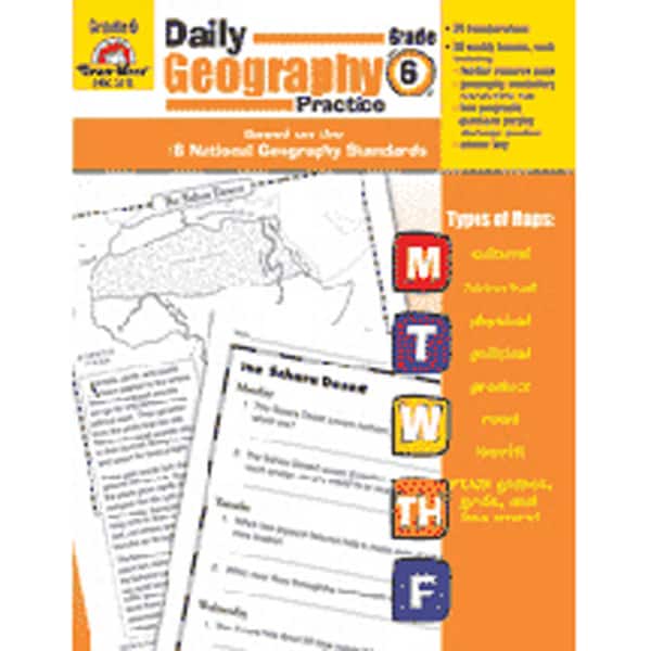 slide 1 of 1, Evan-Moor Daily Geography Practice Book Grade 6+