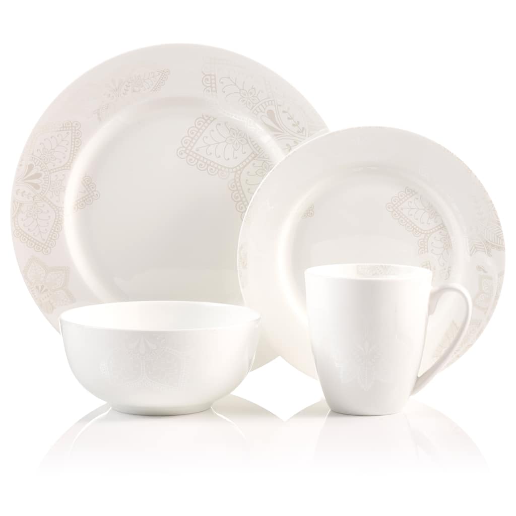 Roscher 32-piece Almond Blossom Bone China Dinnerware Set