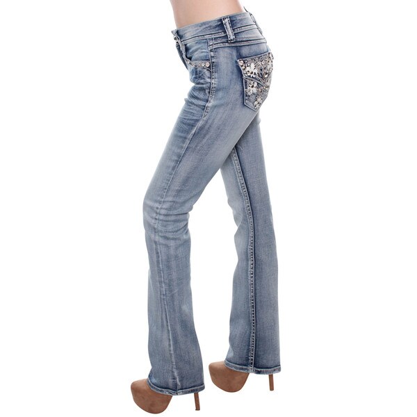 bootcut jeans with rhinestones