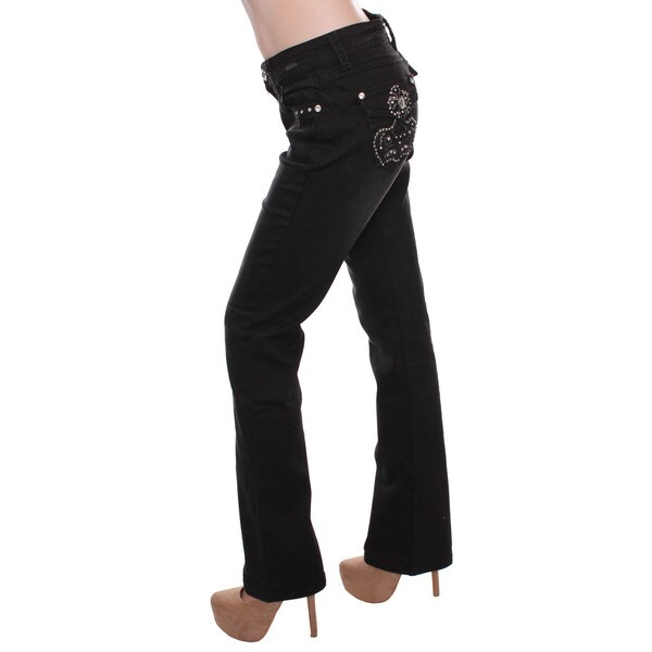 rhinestone bootcut jeans womens