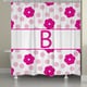 preview thumbnail 2 of 16, Laural Home Flowers and Polk-Dot Monogram Shower Curtain